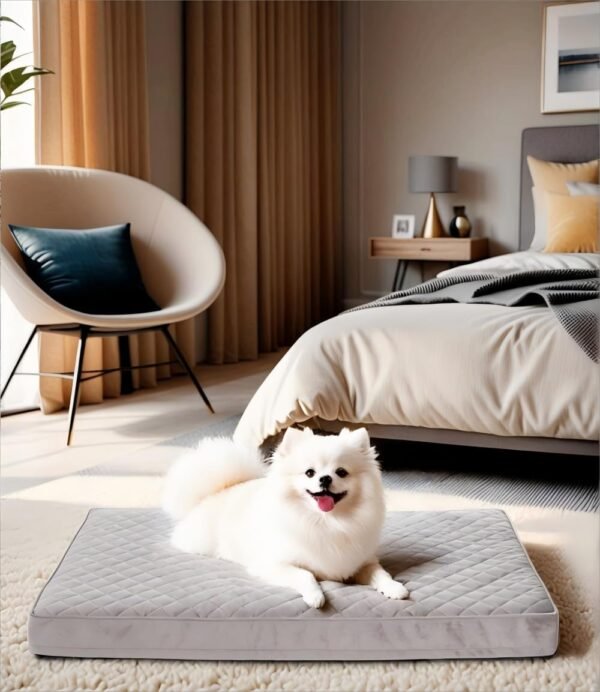 Quilted pet bed