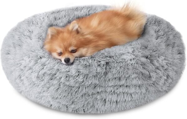 Smoke-gray donut-style bed