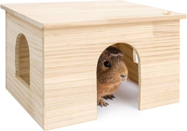 Wooden hideout with window